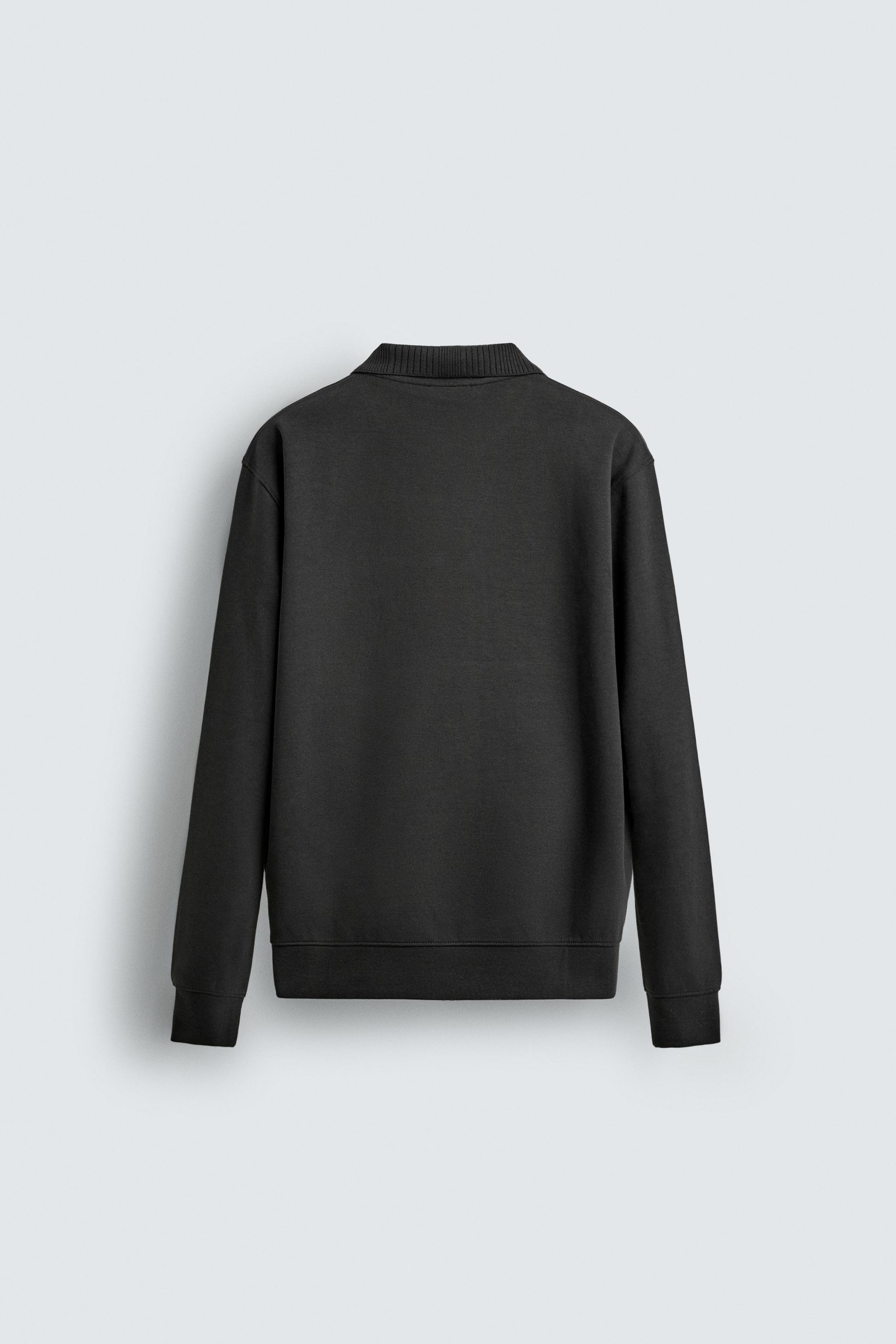 INTERLOCK POLO SWEATSHIRT
